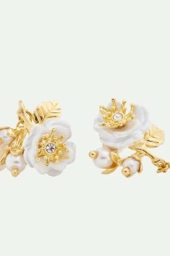 Les Néréides Boucles D'oreilles Rose Blanche Et Perles -Les Néréides fr 00830c46 b989 4440 8c08 8df7f763b32b
