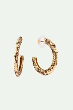 Les Néréides Boucles D'oreilles Créoles écailles De Serpent -Les Néréides fr 0590f304 1b73 4f27 9510 c574058f02f1