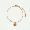 Les Néréides Bracelet Pendentif Cerise