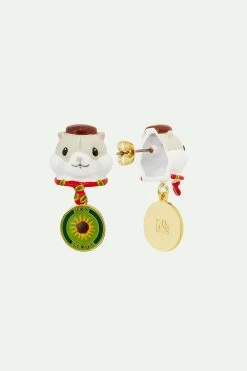 N2 By Les Néréides Boucles D'oreilles Tiges Hamster Scout Et Badge Tournesol -Les Néréides fr 0afcdbed f2a1 4a41 9e38 3959ec08e91c