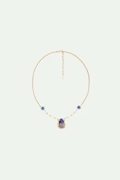Les Néréides Collier Pendentif Scarabée Bleu Sacré D'Egypte 6 Les Néréides Collier Pendentif Scarabée Bleu Sacré D'Egypte -Les Néréides fr 0b415811 efb4 43b7 9c1f 7afe5e323a5b