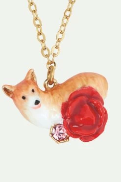 Les Néréides Collier Pendentif Corgi Et Roses Rouges -Les Néréides fr 0bf5a9df fa95 49f8 834f 9784b81a6e84