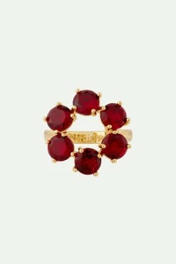 Les Néréides Bague Fine 6 Pierres La Diamantine Rouge Grenat -Les Néréides fr 0ccb8778 29d9 46ba a98a d5530c9af535