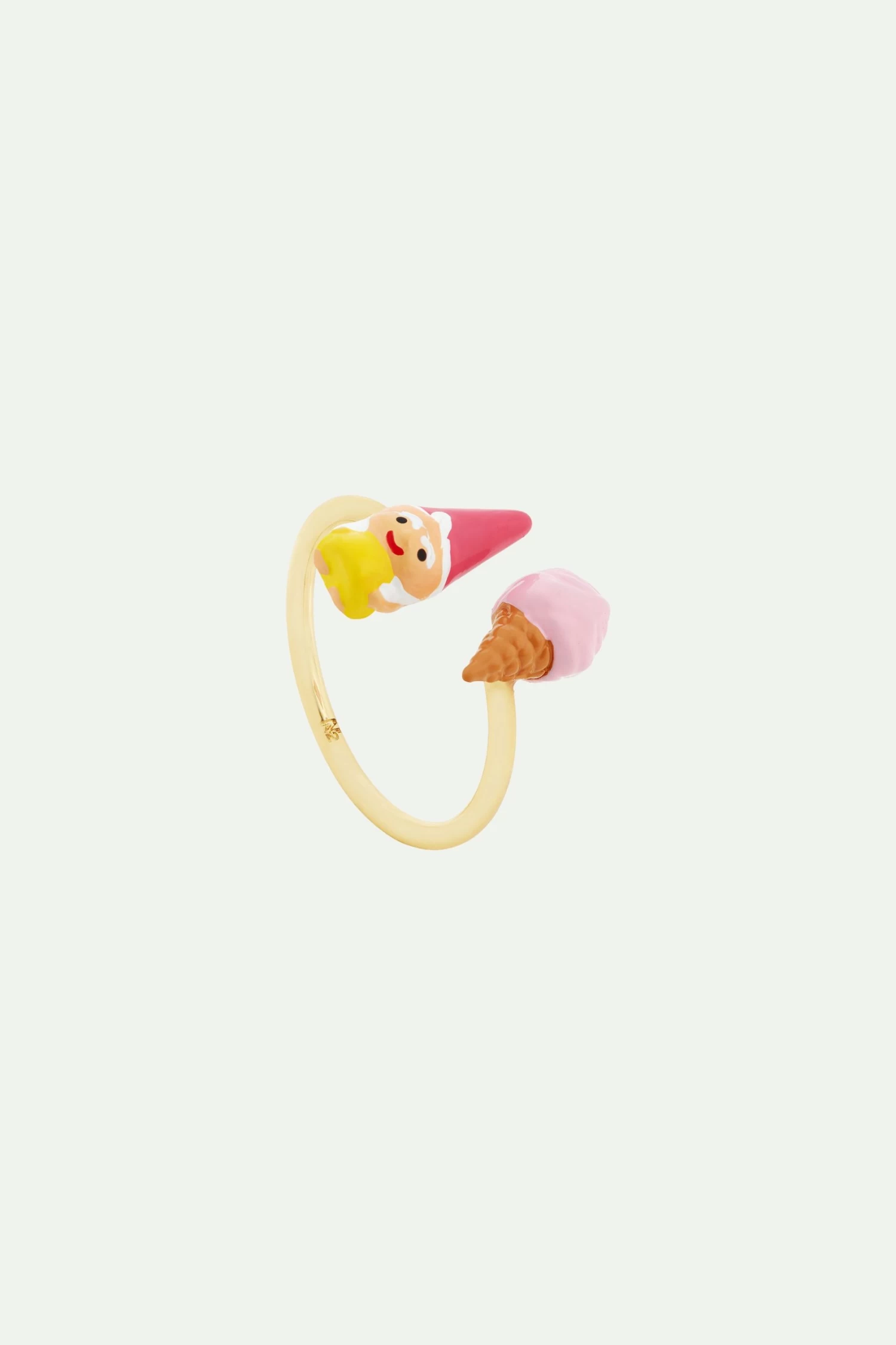 N2 By Les Néréides Bague Ajustable Nain De Jardin Et Glace à L'italienne 1 N2 By Les Néréides Bague Ajustable Nain De Jardin Et Glace à L'italienne