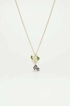 Les Néréides Collier Pendentif Myrtilles Et Scarabée