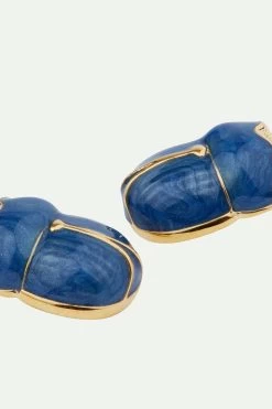 Les Néréides Boucles D'oreilles Créoles Scarabée Bleu -Les Néréides fr 180da288 57a6 4891 8264 c6793756d9f6
