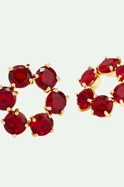 Les Néréides Boucles D'oreilles 6 Pierres La Diamantine Rouge Grenat -Les Néréides fr 1833ac77 d8ea 4218 b7e1 acc663f33319