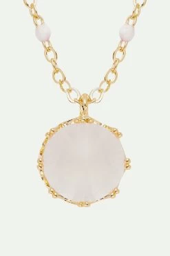 Les Néréides Collier Pendentif Pierre Rose -Les Néréides fr 19458cc0 532f 4efb b4af b192681897ca