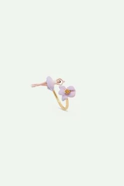 Les Néréides Bague Ajustable Mini Ballerine Iris