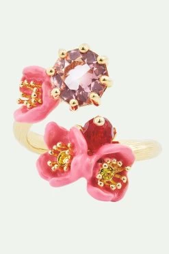Les Néréides Bague Ajustable Fleurs De Prunier Et Pierre Ronde 5 Les Néréides Bague Ajustable Fleurs De Prunier Et Pierre Ronde -Les Néréides fr 29c1ff3a 72ba 46b5 b5eb d863d0c4d95e