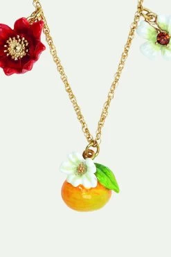 Les Néréides Collier Charm's Fleurs Bleues, Blanches, Rouges, Clémentine Et Papillon -Les Néréides fr 29eea6a6 8764 44ae be11 cb8566f8a4dc