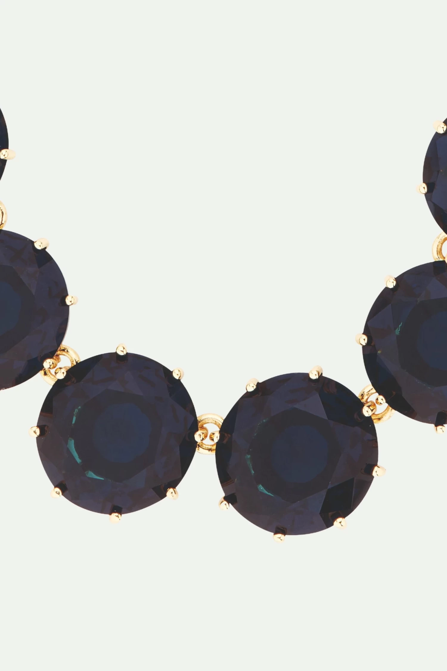 Les Néréides Collier Sautoir Pierres Rondes La Diamantine Bleu Océan 3 Les Néréides Collier Sautoir Pierres Rondes La Diamantine Bleu Océan – Image 3