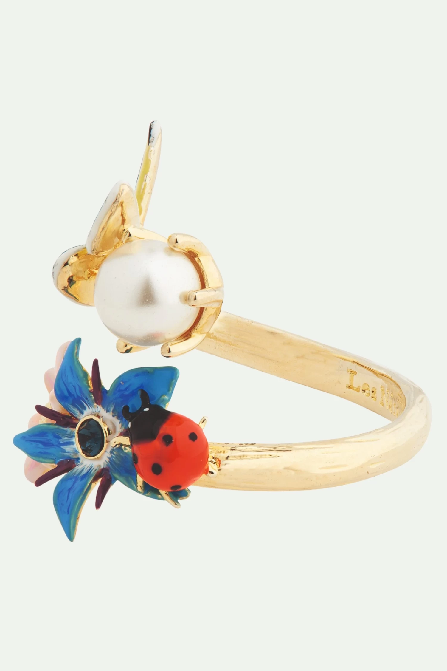 Les Néréides Bague Ajustable Potager Des Merveilles Et Perle De Nacre 2 Les Néréides Bague Ajustable Potager Des Merveilles Et Perle De Nacre – Image 2
