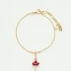 Les Néréides Bracelet Mini Ballerine En Tutu Rouge