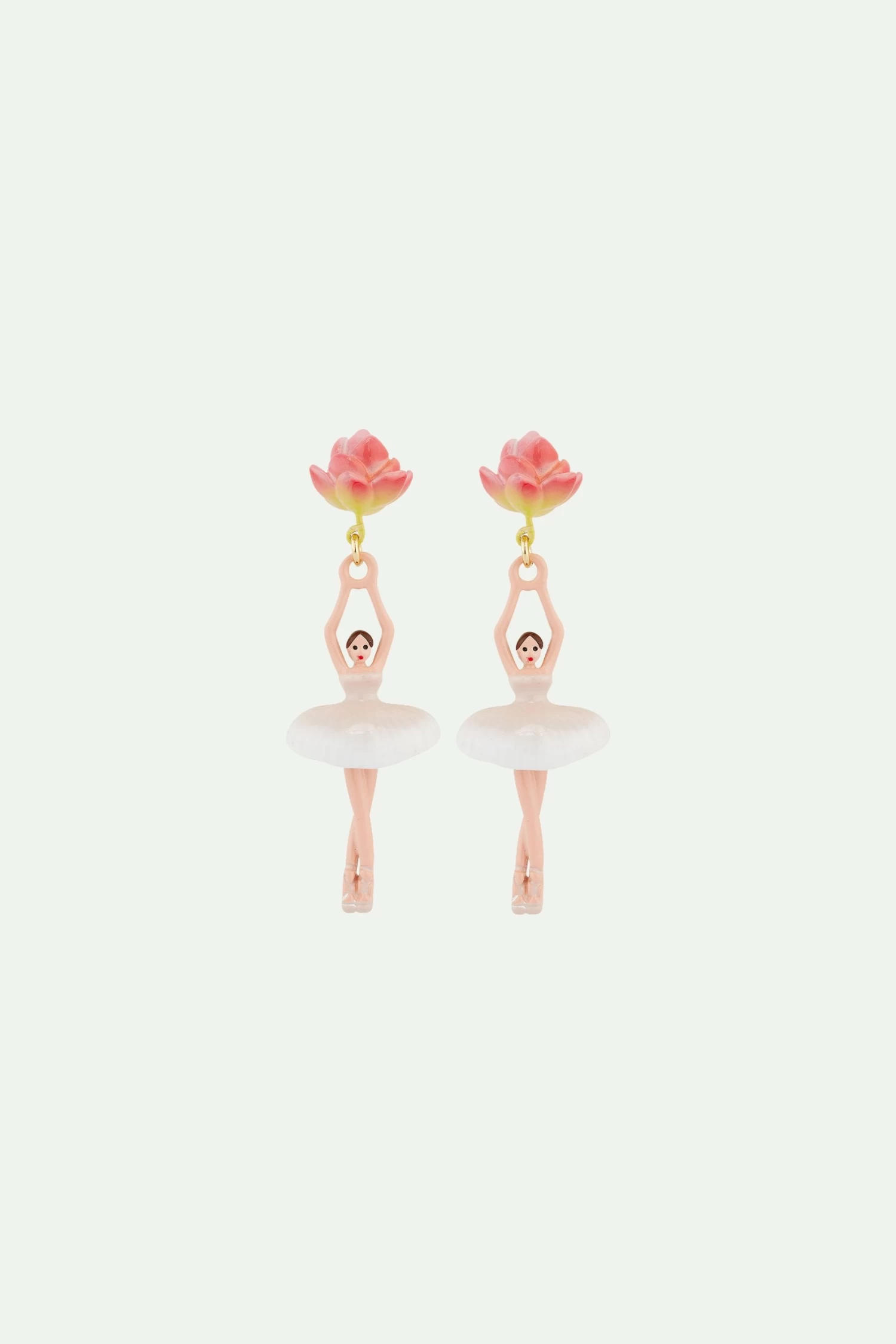 Les Néréides Boucles D'Oreilles Tiges Ballerine Fleur De Lotus 1 Les Néréides Boucles D'Oreilles Tiges Ballerine Fleur De Lotus