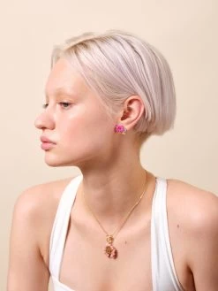 Les Néréides Boucles D'oreilles Dormeuses Fleurs Imaginaires Et Cristal -Les Néréides fr 380d9837 0fa1 4e36 ab66 be7358939928