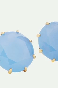 Les Néréides Boucles D'oreilles Tiges Pierre Ronde La Diamantine Bleu Ciel -Les Néréides fr 441034bf f472 488f 8892 d1d479061050