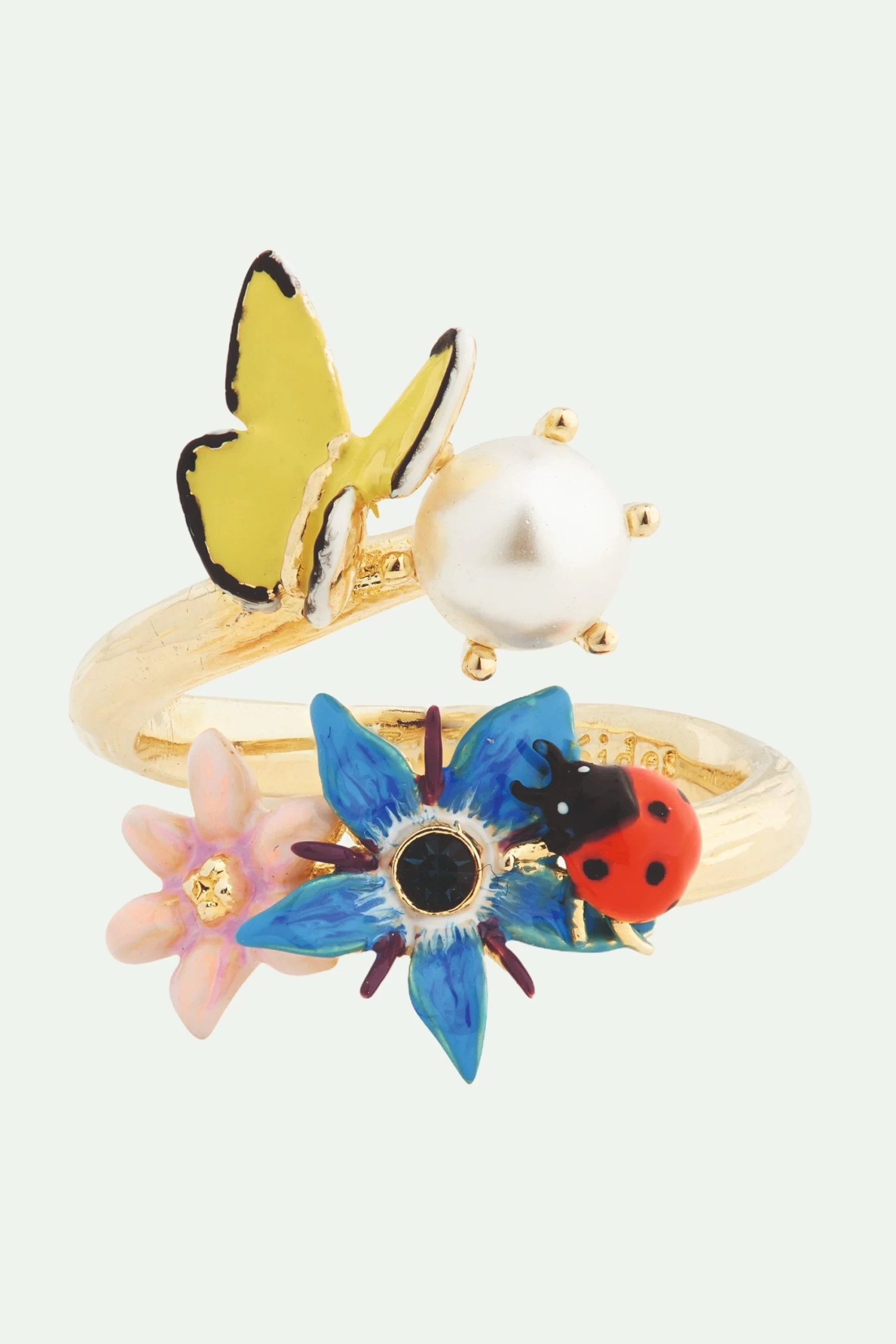 Les Néréides Bague Ajustable Potager Des Merveilles Et Perle De Nacre 3 Les Néréides Bague Ajustable Potager Des Merveilles Et Perle De Nacre – Image 3