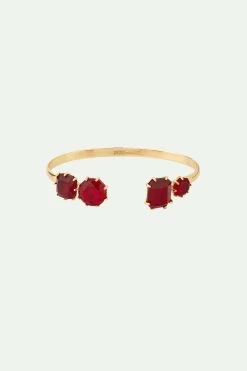 Les Néréides Bracelet Jonc 4 Pierres La Diamantine Rouge Grenat -Les Néréides fr 4707dd1a 0b36 49ca 82f5 ea4aa7386412
