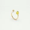 Les Néréides Bague Ajustable Citron Et Fleur De Citronnier