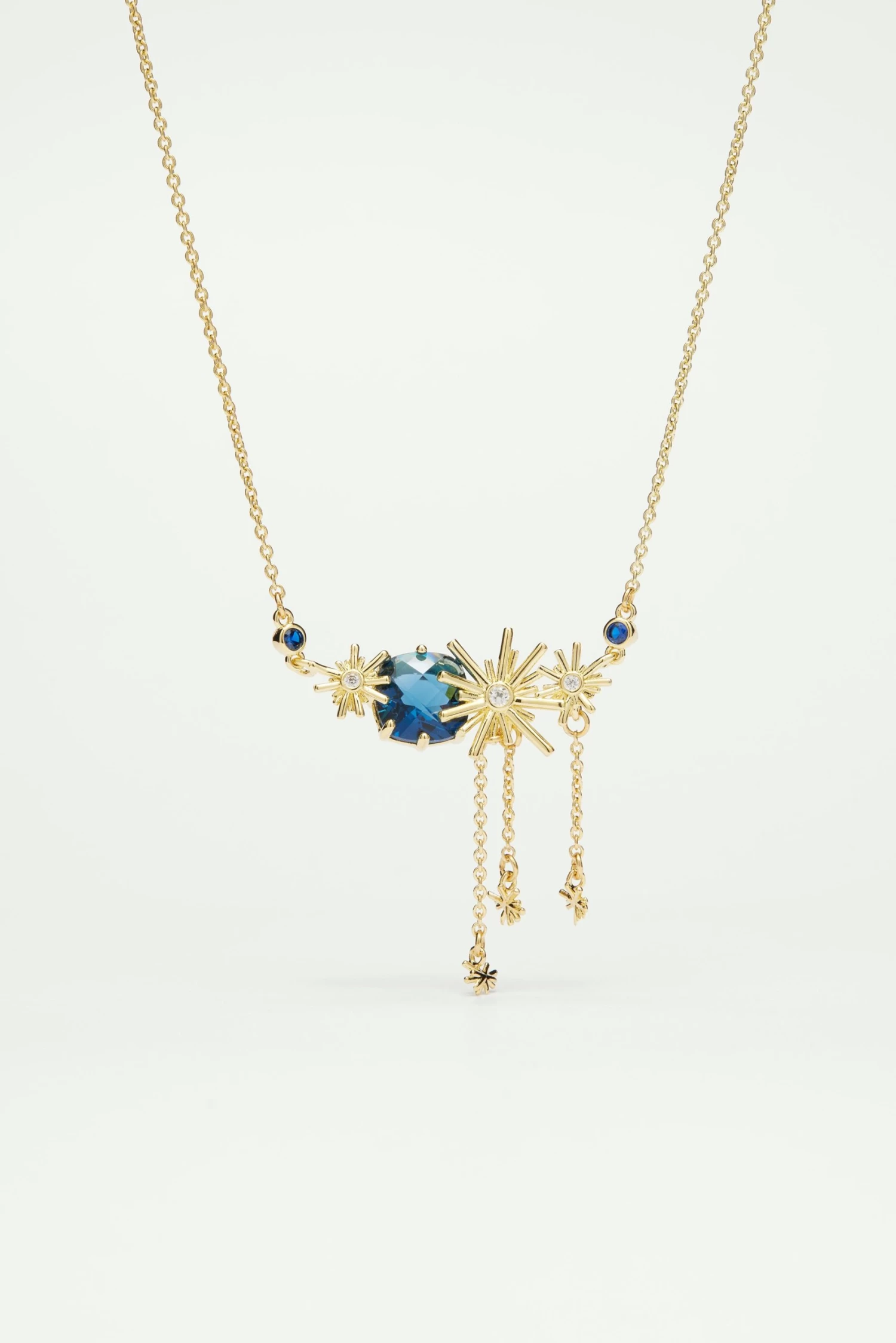 Les Néréides Collier Plastron étoiles Dorées Et Pierres Bleues 1 Les Néréides Collier Plastron étoiles Dorées Et Pierres Bleues