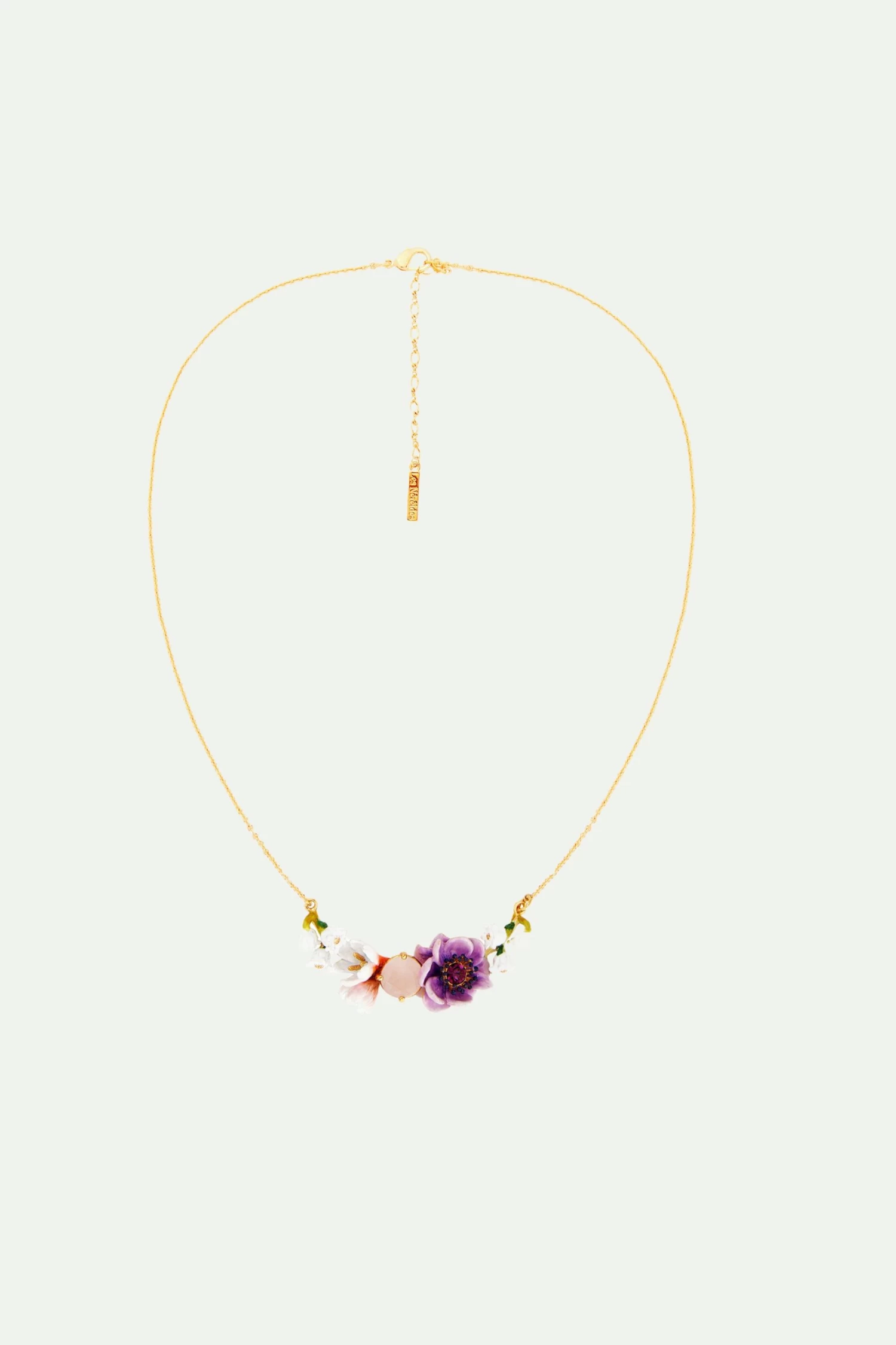 Les Néréides Collier Plastron Bohème 3 Fleurs 2 Les Néréides Collier Plastron Bohème 3 Fleurs – Image 2