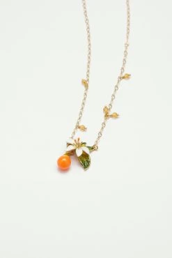Les Néréides Collier Pendentif Orange, Fleur D'oranger Et Petites Perles -Les Néréides fr 52a815a3 1146 4607 a2f7 f0d25a29393c