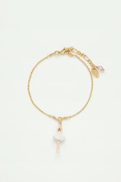 Les Néréides Bracelet Mini Ballerine En Tutu Blanc