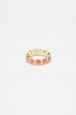 Les Néréides Bague Fine Fleurs Roses Et Pistils Dorés -Les Néréides fr 665b9a20 601c 496a 80bc 1b958b3a4f7b