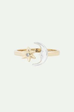 Les Néréides Bague Ajustable Lune Et étoile -Les Néréides fr 69198c80 a912 473b ae49 4f61496a7294