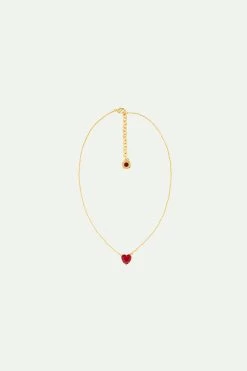 Les Néréides Collier Pendentif Cœur La Diamantine Rouge Grenat -Les Néréides fr 69e2e973 9761 43df 8477 519738b88c96