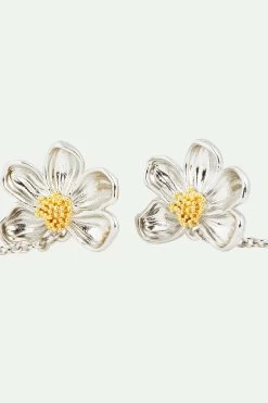 Les Néréides Boucles D'oreilles Pendantes Marguerite Et Pétale Pavé De Cristaux Blancs -Les Néréides fr 6b12084c 29e5 4ba6 8553 8c769065dc23