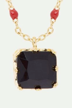Les Néréides Collier Pendentif Pierre Carrée Noire -Les Néréides fr 6b590494 add1 4420 b9a9 933b404f6cc9