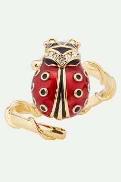 Les Néréides Bague Ajustable Coccinelle Et Cristaux Facettés -Les Néréides fr 6c356bcf a39d 4675 8261 5f4e497e06f6