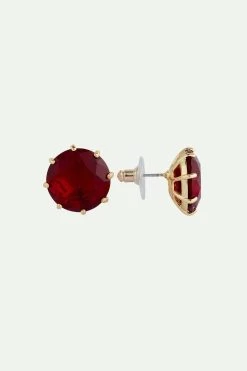 Les Néréides Boucles D'oreilles Pierre Ronde La Diamantine Rouge Grenat -Les Néréides fr 70c6fed5 a53b 4119 920c b7588fd469a0