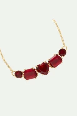 Les Néréides Bracelet Fin 5 Pierres La Diamantine Rouge Grenat -Les Néréides fr 72ec7729 3e61 4c5b 9fec 37fe9fb4dfef