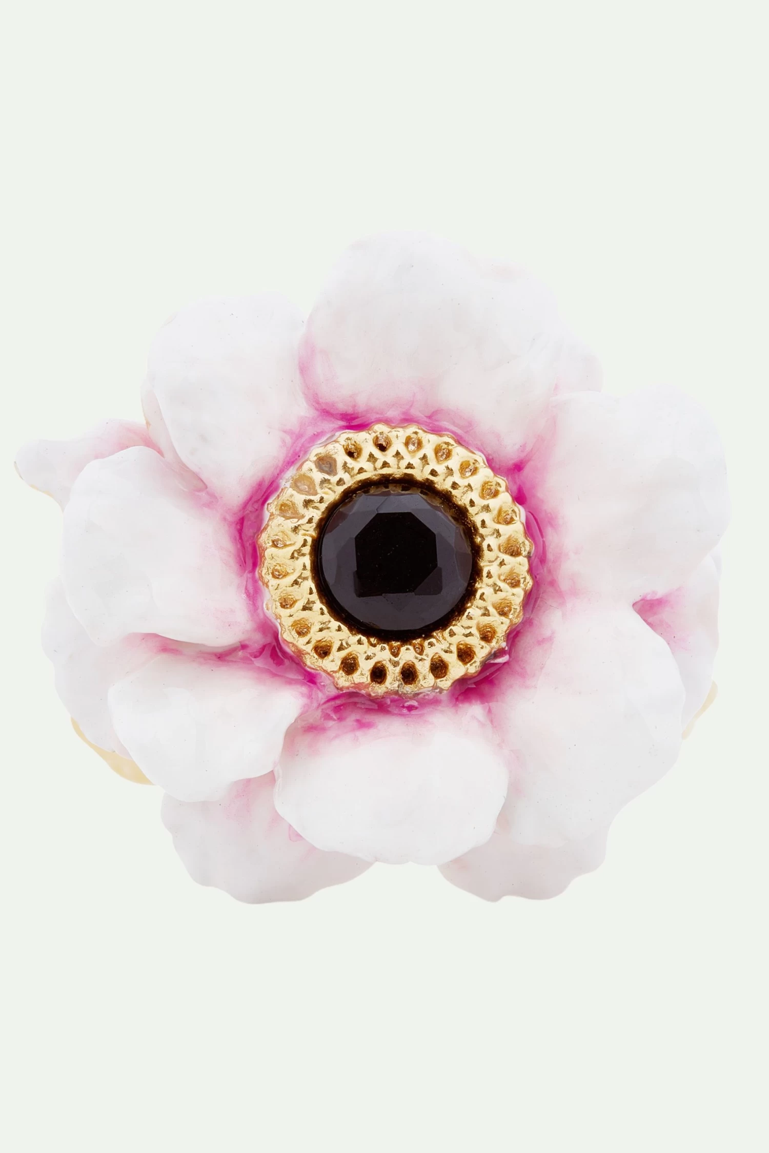 Les Néréides Bague Ajustable Pivoine Rose 3 Les Néréides Bague Ajustable Pivoine Rose – Image 3