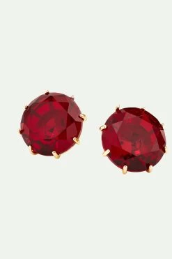 Les Néréides Boucles D'oreilles Pierre Ronde La Diamantine Rouge Grenat -Les Néréides fr 7463cfd2 f64b 428c a0bc 659af8424ad6