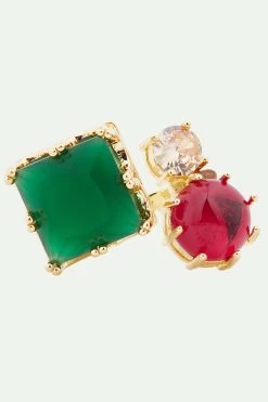 Les Néréides Bague Ajustable Toi Et Moi Pierres Verte Et Rouge -Les Néréides fr 76120b31 6a4c 4b2d 82ad c56559a46260