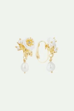 Les Néréides Boucles D'oreilles Rose Blanche Et Perles -Les Néréides fr 774ecd52 8dbf 4fac a7d5 6436b8837bdf