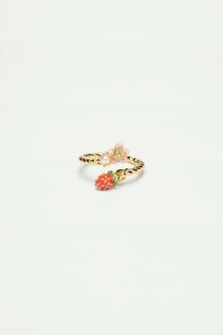 Les Néréides Bague Ajustable Fraise Des Bois Et Fleur Rose 5 Les Néréides Bague Ajustable Fraise Des Bois Et Fleur Rose -Les Néréides fr 78b5ea33 6582 4068 b774 5c9b11ef9117