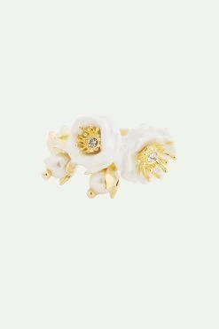 Les Néréides Bague Roses Blanches Et Perles -Les Néréides fr 7bd49abe 4879 46f0 8c74 64adb0ccf20b