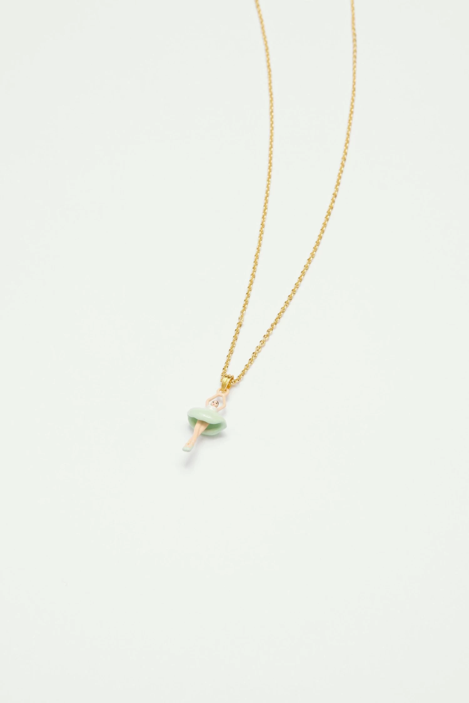 Les Néréides Collier Pendentif Ballerine Vert D'eau 3 Les Néréides Collier Pendentif Ballerine Vert D'eau – Image 3