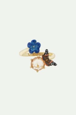 Les Néréides Bague Ajustable Fleur De Lin Bleue Et Papillon -Les Néréides fr 7e8bcef7 f08d 4722 b9a0 08be0ade7a67