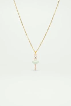 Les Néréides Collier Pendentif Ballerine Vert D'eau