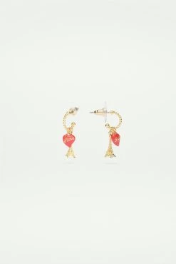 Les Néréides Boucles D'oreilles Tiges Créoles Tour Eiffel Et Coeur Rouge -Les Néréides fr 8af83771 9486 407d a86b 686290688637