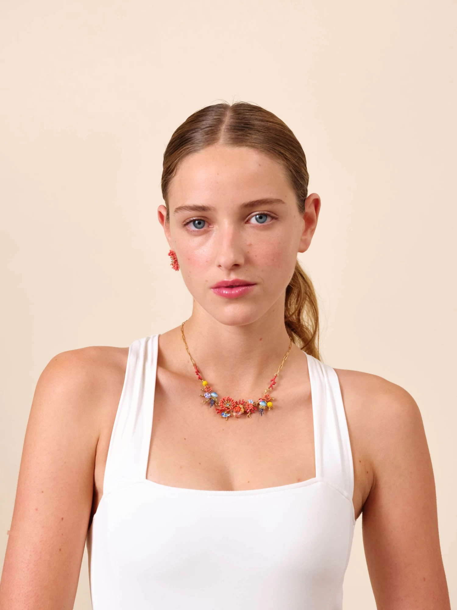 Les Néréides Collier Plastron Fond Marin 2 Les Néréides Collier Plastron Fond Marin – Image 2