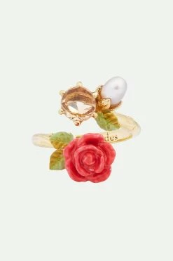 Les Néréides Bague Ajustable Rose, Perle De Culture Et Pierre -Les Néréides fr 9110e2f7 b5e8 4dd8 8511 629733202dcb
