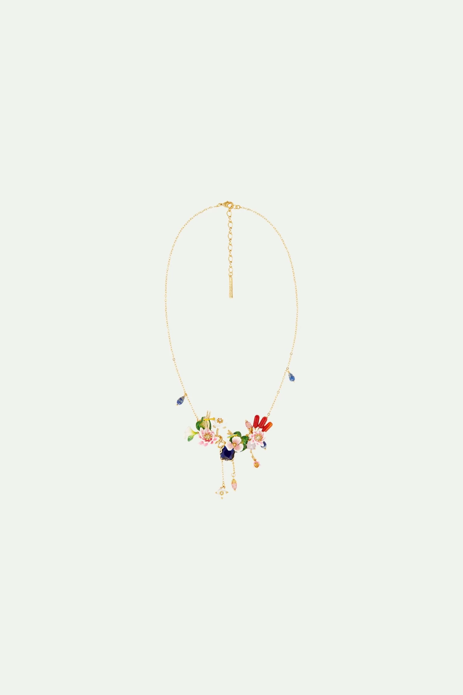 Les Néréides Collier Plastron Jardin Flottant Et Lapis-lazuli 2 Les Néréides Collier Plastron Jardin Flottant Et Lapis-lazuli – Image 2