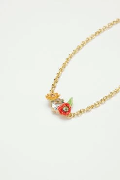 Les Néréides Bracelet Fin Coquelicots, Fleur De Tournesol Et Pierre En Verre Taillé Bleu 5 Les Néréides Bracelet Fin Coquelicots, Fleur De Tournesol Et Pierre En Verre Taillé Bleu -Les Néréides fr 995ac5b5 867e 4057 9c59 ed118619bef6